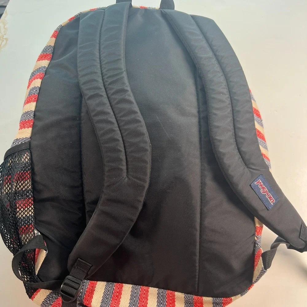 Jansport Backpack Big Student Multicolor Cotton Clean No Holes Large 17